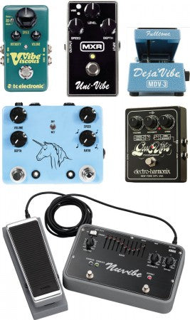 Pedal Power – Six Vibe Pedals