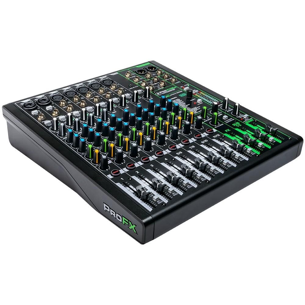 Mackie Analog Mixers Mackie Profx 12v3 12 Channel Professional Effect Mixer with USB