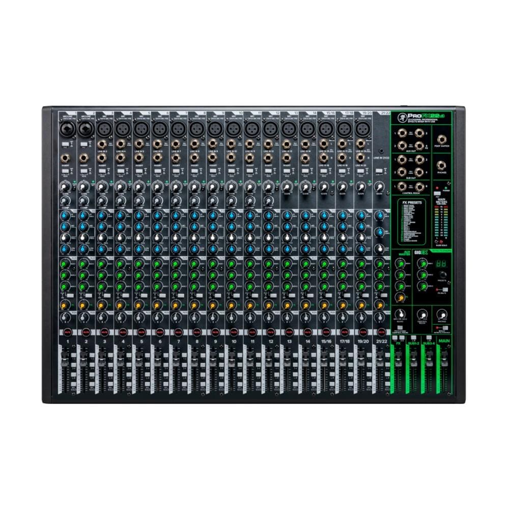 Mackie Analog Mixers Mackie ProFX22v3 22 Channel Professional Effect Mixer with USB